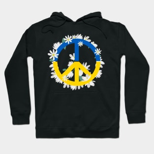 Peace Ukraine, Peace Sign Ukraine Hoodie